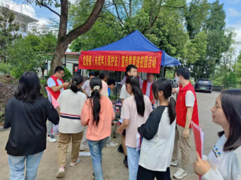 湖南武冈市龙溪镇：法治宣传进校园  “利剑护蕾”在行动