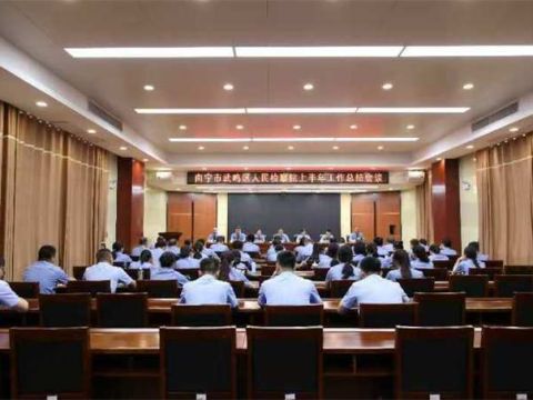 总结谋划提质效 凝心聚力奏新章｜南宁市武鸣区人民检察院召开上半年工作总结会