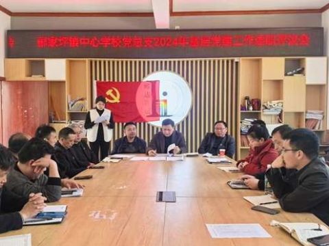 邵阳县郦家坪镇中心学校党总支召开2025年3月党课暨2024年度基层党建工作述职评议会