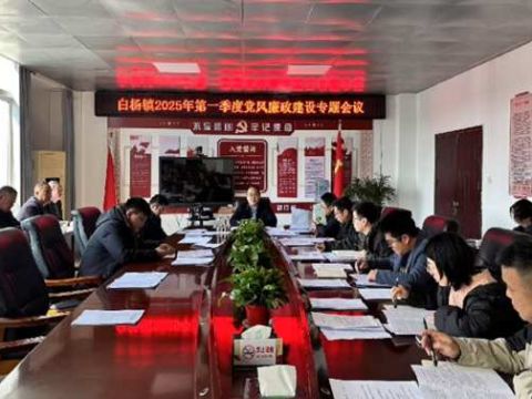 江西瑞昌市白杨镇召开2025年第一季度党风廉政建设专题会议